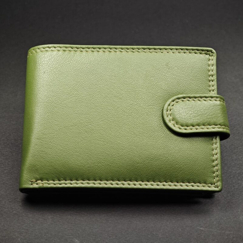 Хоризонтален мъжки кожен портфейл Horizontal-Green
